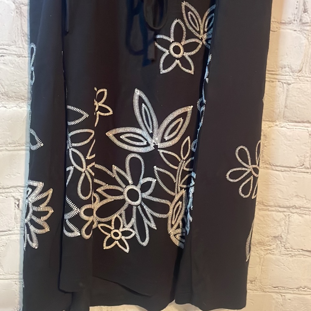 Boho Black Dress Sz Small - Picture 4 of 5